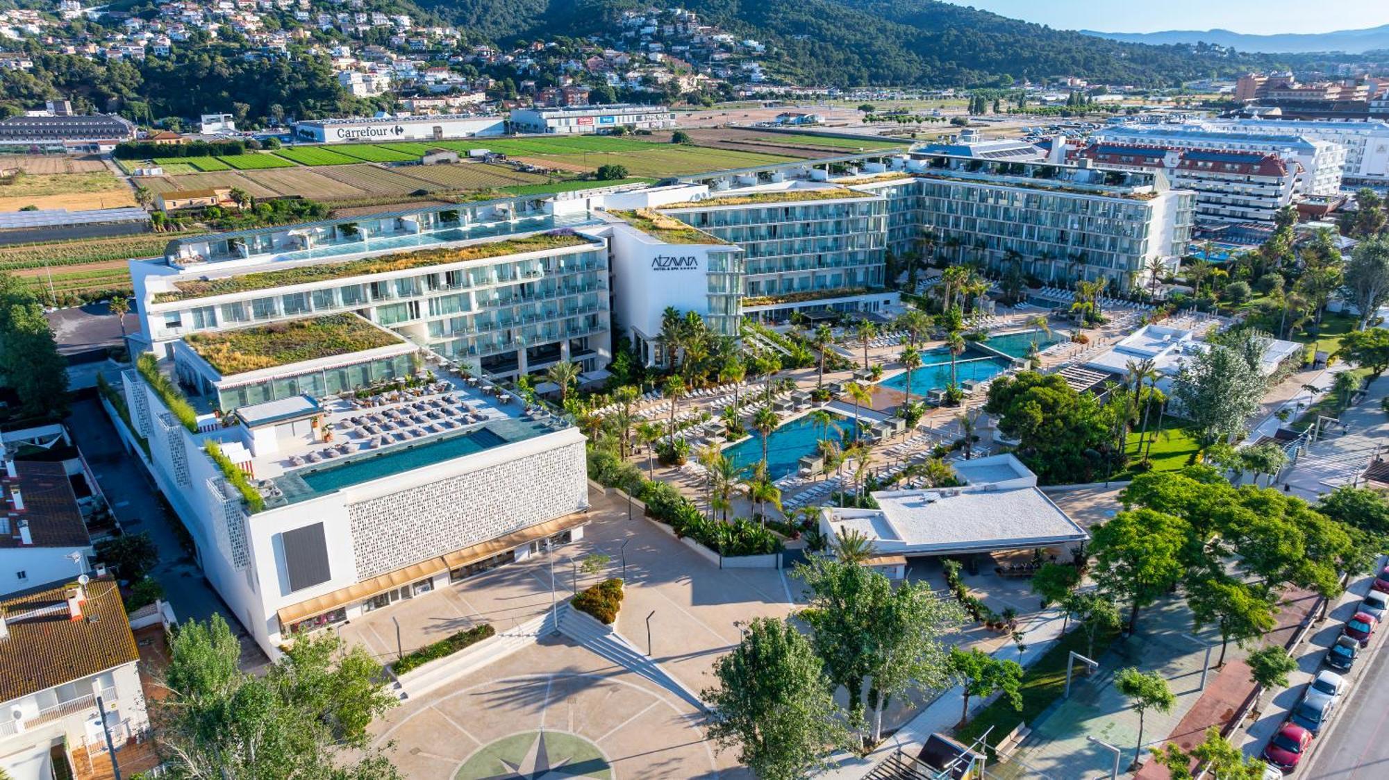 Atzavara Hotel & Spa Santa Susanna Exterior photo Aerial view of the hotel